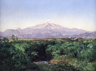 来自圣米格利托庄园的奥里萨巴火山 Volcán de Orizaba desde la Hacienda de San Miguelito (1891)，若泽玛丽亚维拉斯科