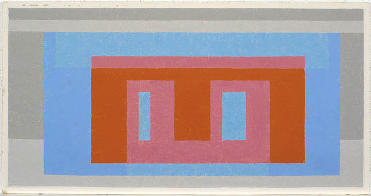 土坯（变体）：发光的一天 Adobe (Variant): Luminous Day (1947 - 1952)，约瑟夫·亚伯斯