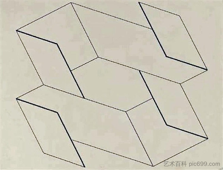 结构星座 Structural Constellation (1955)，约瑟夫·亚伯斯