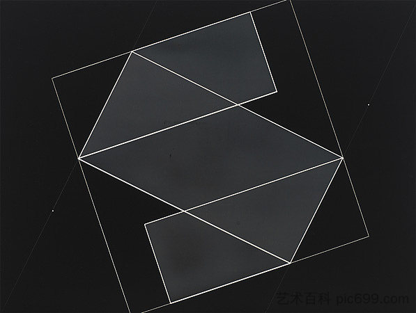 结构星座 Structural Constellation (c.1950 - c.1952)，约瑟夫·亚伯斯