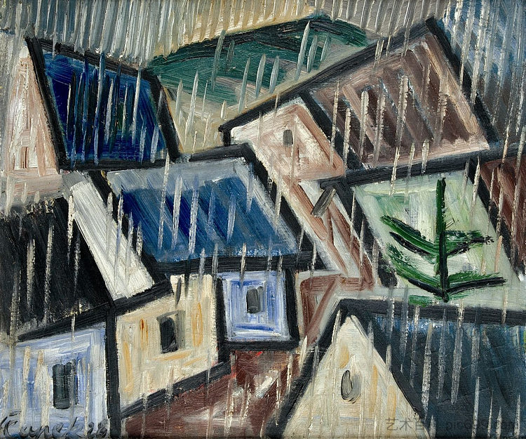 雨中的风景 Landscape in the Rain (1928)，约瑟夫疲惫