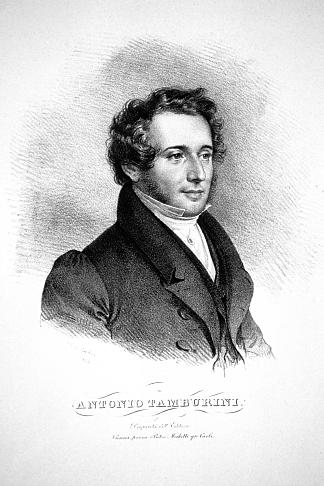 安东尼奥·坦布里尼，意大利男中音 Antonio Tamburini, Italian Baritone (1828)，约瑟夫·克里胡贝尔