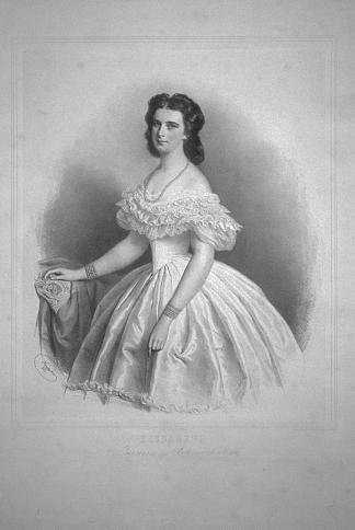 巴伐利亚公爵夫人伊丽莎白，奥地利皇后（茜茜公主/茜茜公主） Duchess Elisabeth of Bavaria, Empress of Austria (Sisi / Sissi) (1863)，约瑟夫·克里胡贝尔