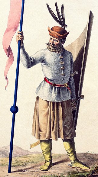 凯夫，匈牙利传奇军事领袖 Keve, legendary Hungarian military leader (1828)，约瑟夫·克里胡贝尔