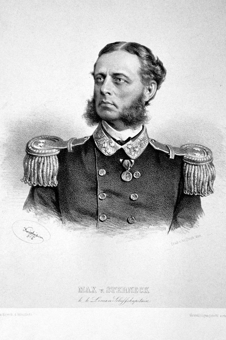 马克西米利安·道布列布斯基·冯·斯特内克，奥地利海军上将 Maximilian Daublebsky von Sterneck, Austrian admiral (1866)，约瑟夫·克里胡贝尔