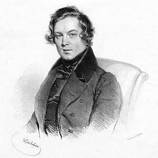 罗伯特·舒曼，奥地利作曲家 Robert Schumann, Austrian Composer (1839)，约瑟夫·克里胡贝尔