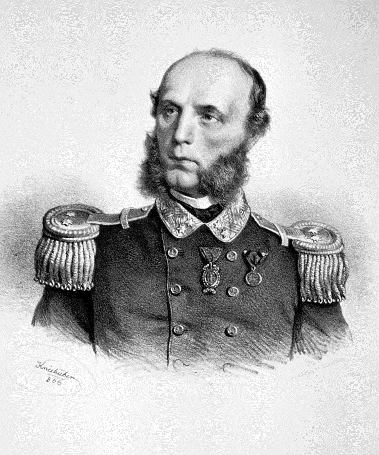 威廉·冯·泰格特霍夫男爵，伟大的奥地利（中）海军上将 Baron Wilhelm von Tegetthoff, Great Austrian (vice)admiral (1866)，约瑟夫·克里胡贝尔