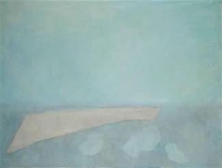 水平蓝灰色景观 Paysage bleu gris horizontal (1960)，约瑟夫·司马