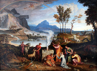 诺亚表示感谢 Noah Offers up Thanks (1814)，约瑟夫·安东·科赫