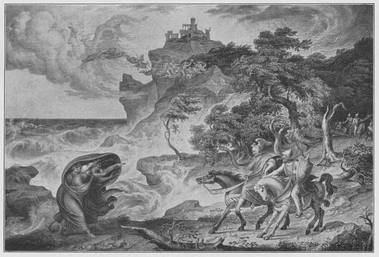 麦克白与女巫 Macbeth Und Die Hexen (1829),约瑟夫·安东·科赫