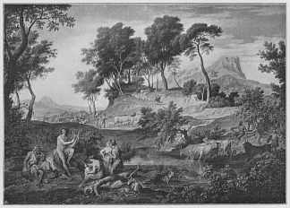 牧羊人中的阿波罗 Apollo Unter Den Hirten (1834)，约瑟夫·安东·科赫