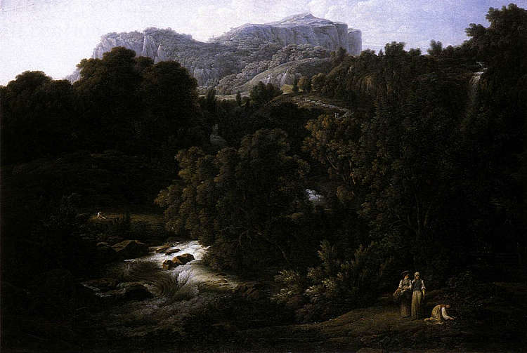 山景 Mountain Scene (1796)，约瑟夫·安东·科赫