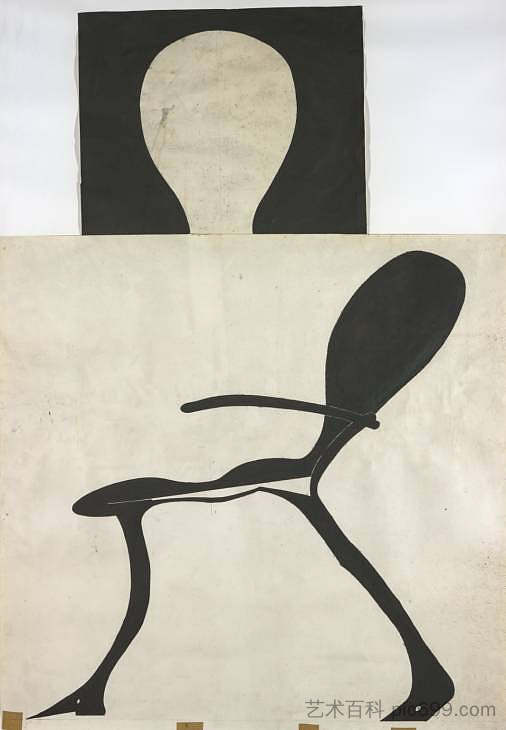 明亮的雄鹿椅 Brightly-Lit Stag Chair (1957 - 1971)，约瑟夫·博伊斯