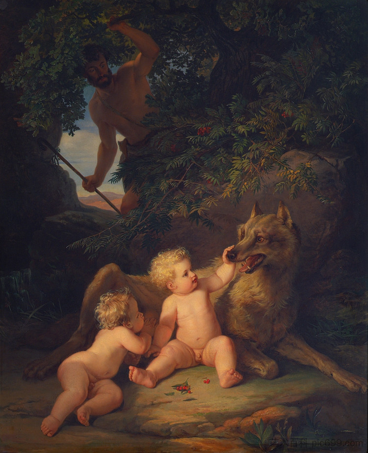 罗穆卢斯和瑞摩斯 Romulus Und Remus (1850)，约瑟夫·宾德