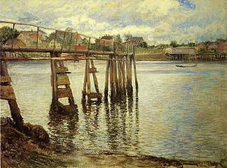 退潮码头（水上码头） Jetty at Low Tide (The Water Pier) (c.1901)，约瑟夫·德坎普
