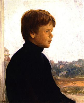 男孩的肖像（泰德） Portrait of a Boy (Ted) (c.1902)，约瑟夫·德坎普