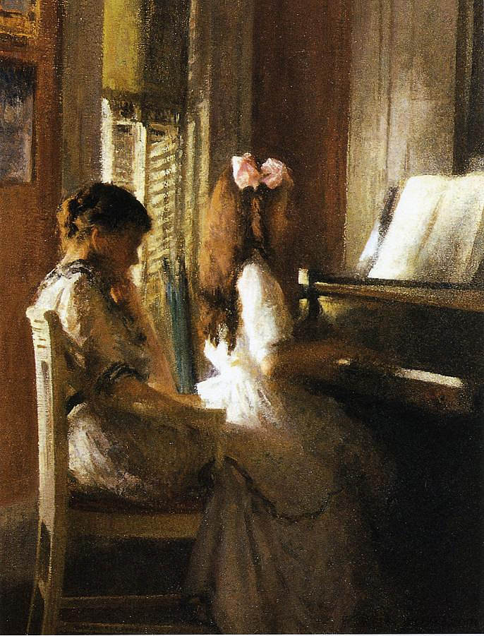 音乐课 The Music Lesson (1904)，约瑟夫·德坎普