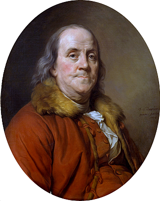 本杰明富兰克林的肖像 Portrait of Benjamin Franklin (1778)，约瑟夫·杜普莱西斯