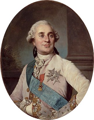 法国和纳瓦拉国王路易十六的肖像 Portrait of Louis XVI, King of France and Navarre (1776)，约瑟夫·杜普莱西斯