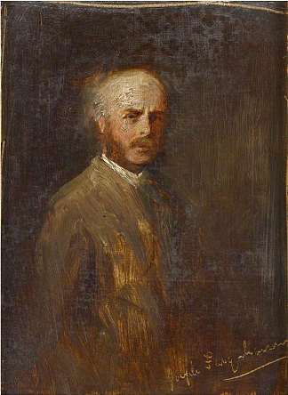 画家乔治·保罗·查默斯 Painter George Paul Chalmers (1875)，约瑟夫·法夸尔森