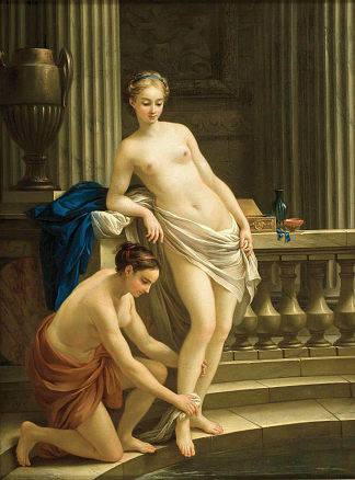 巴斯的希腊女人 Greek Woman at the Bath (1767)，约瑟夫·马里·维恩