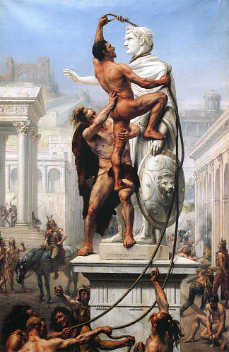 410年汪达尔人对罗马的洗劫 The Sack of Rome in 410 by the Vandals (1890; France                     )，约瑟夫-诺埃尔·西尔维斯特