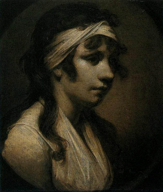 哈里特·赖特，艺术家的女儿 Harriet Wright, the Artist's Daughter (c.1790 - c.1793)，约瑟夫·莱特