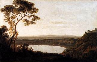 阿尔巴诺湖 Lake Albano (c.1790 – c.1792)，约瑟夫·莱特