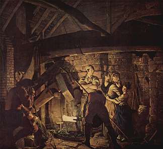 铁锻造 The Iron Forge (1772)，约瑟夫·莱特