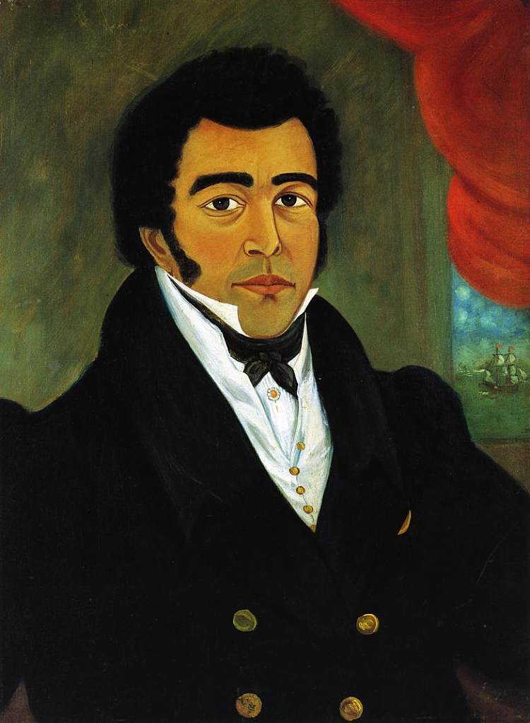 一个非裔美国人的肖像 Portrait of an African American Man (1820)，约书亚·约翰逊