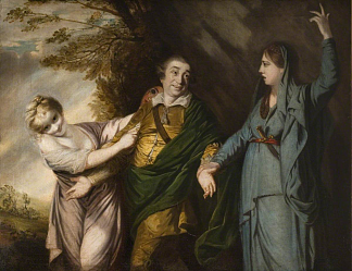悲剧与喜剧之间的加里克 Garrick Between Tragedy and Comedy (1760 – 1761)，乔舒亚·雷诺兹
