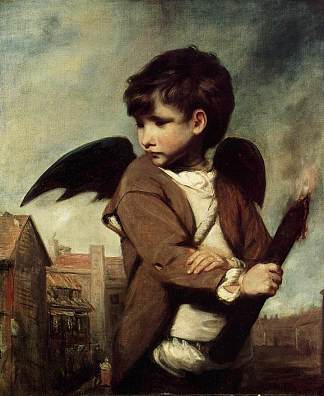 丘比特作为链接男孩 Cupid as a Link Boy (c.1773)，乔舒亚·雷诺兹