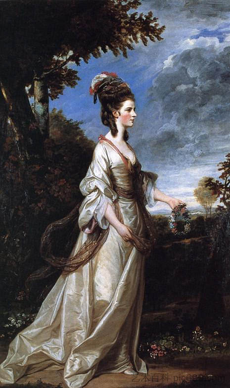 简，哈灵顿伯爵夫人 Jane, Countess of Harrington (1775)，乔舒亚·雷诺兹