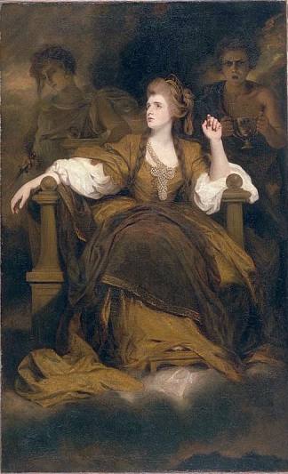 西登斯夫人 饰 悲剧缪斯 Mrs Siddons as the Tragic Muse (c.1784 – c.1789)，乔舒亚·雷诺兹