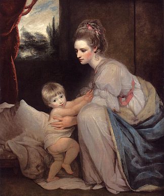 威廉·贝雷斯福德夫人和她的儿子约翰，后来的德西斯勋爵 Mrs. William Beresford and her Son John, later Lord Decies (c.1775)，乔舒亚·雷诺兹