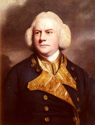 托马斯·科特斯海军上将的肖像 Portrait of Admiral Thomas Cotes，乔舒亚·雷诺兹