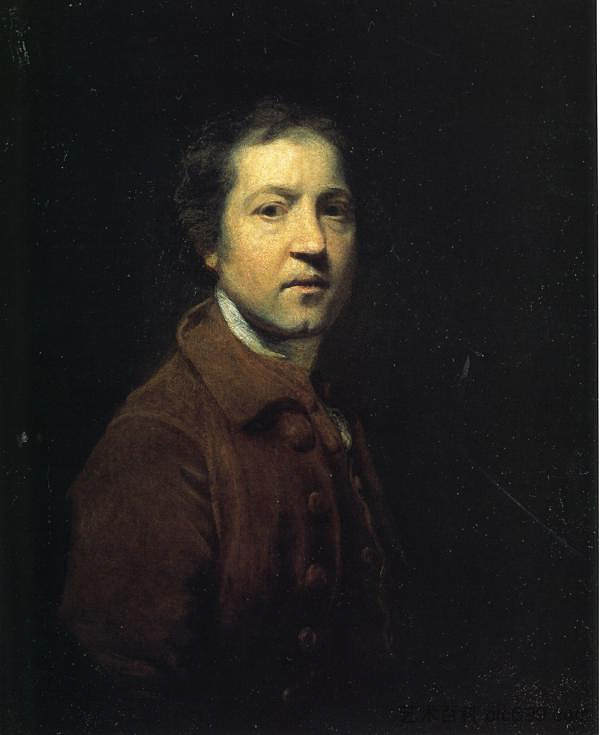 自画像 Self-Portrait (c.1753 - c.1755)，乔舒亚·雷诺兹