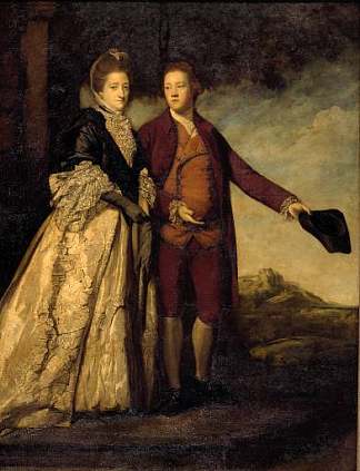 沃特金·威廉姆斯-永利爵士和他的母亲 Sir Watkin Williams-Wynn and his Mother (c.1769)，乔舒亚·雷诺兹