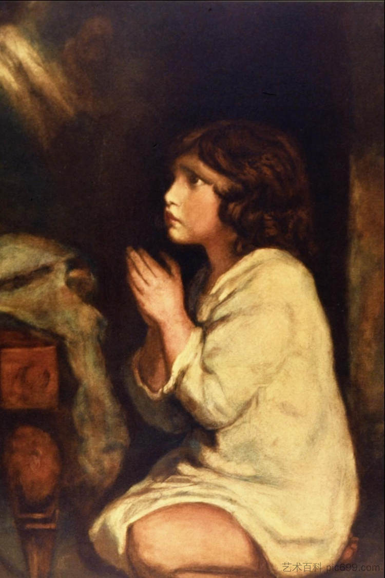 婴儿撒母耳在祷告 The Infant Samuel at Prayer，乔舒亚·雷诺兹