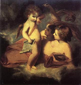 维纳斯谴责丘比特学习铸造账户 Venus Chiding Cupid for Learning to Cast Accounts (1771)，乔舒亚·雷诺兹
