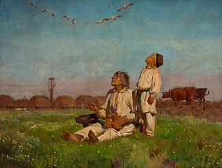 鹳 Storks (1900)，约瑟夫·切尔蒙斯基