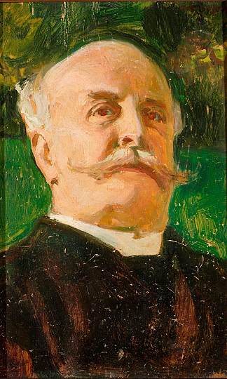 朱利叶什·科萨克的肖像 Portrait of Juliusz Kossak (c.1899; Poland                     )，约瑟夫·梅侯菲
