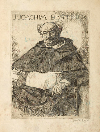 J·约阿希姆·贝尔蒂埃神父的肖像 Portrait of Father J. Joachim Berthier (1918)，约瑟夫·梅侯菲