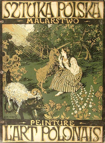 《波兰艺术-绘画》专辑封面 "Polish Art - Painting" album cover (1903; Poland ),约瑟夫·梅侯菲