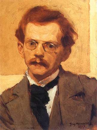 自画像 Self Portrait (1897; Poland                     )，约瑟夫·梅侯菲