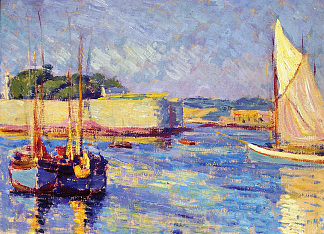 孔卡尔内乌港 Port of Concarneu (1908)，约泽夫·潘基奇斯