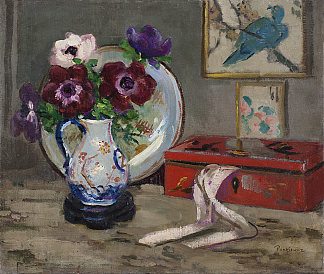 静物与盒子 Still Life with a Box (1908)，约泽夫·潘基奇斯