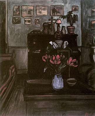 私密房间里的黄昏 Twilight in an Intimate Room (1892)，约瑟夫立普罗奈