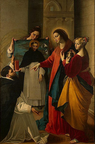 圣母出现在索里亚诺的多米尼加修道士身上 Appearance of the Virgin to a Monk of Dominican Order in Soriano (1629),胡安·包蒂斯塔·马伊诺