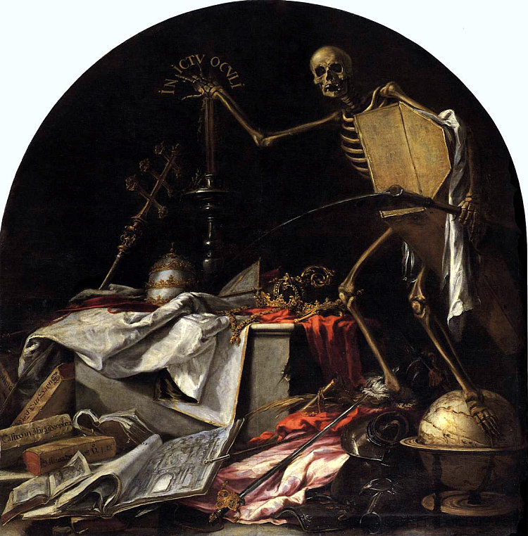 死亡寓言：在伊克图·奥库利 Allegory of Death: In Ictu Oculi (1672; Spain  )，朱安·德·瓦尔德斯·里尔